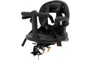Toddler Bike Seat Front Mount Rotating Child Bike Seat with Double Secure Lock Adjustable Armrests Baby Carrier for Kids 1 6 