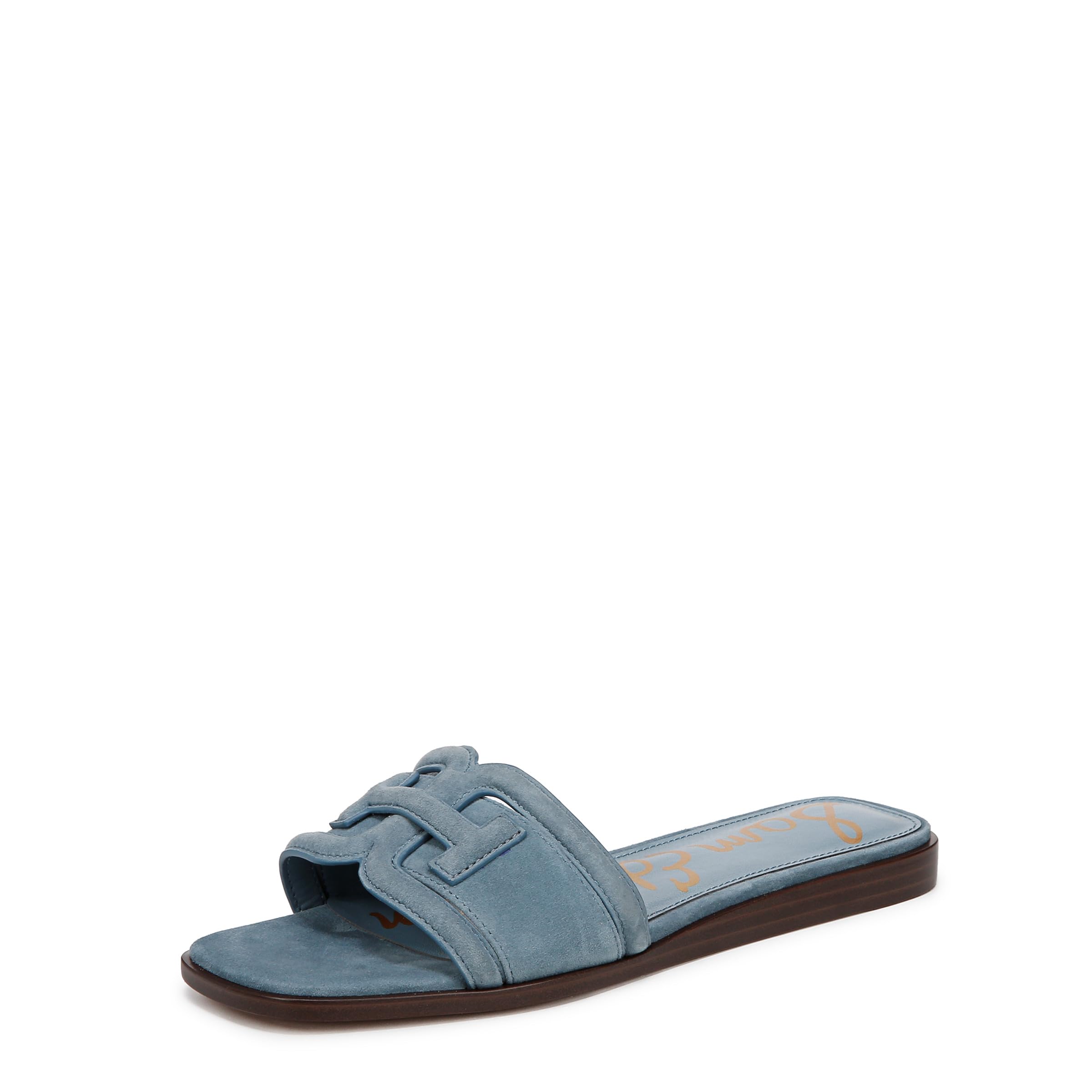 Sam Edelman Women’s Irina Flat Sandal, Dark Coastal Blue, 5.5