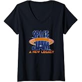 Womens Space Jam: A New Legacy Render Title Logo V-Neck T-Shirt