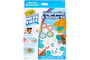 Crayola Color Wonder Mess Free Fingerpaint & Stamper Kit, Safari Stamps for Kids, Color Reveal Ink, Toddler Activity, Gifts, 3+