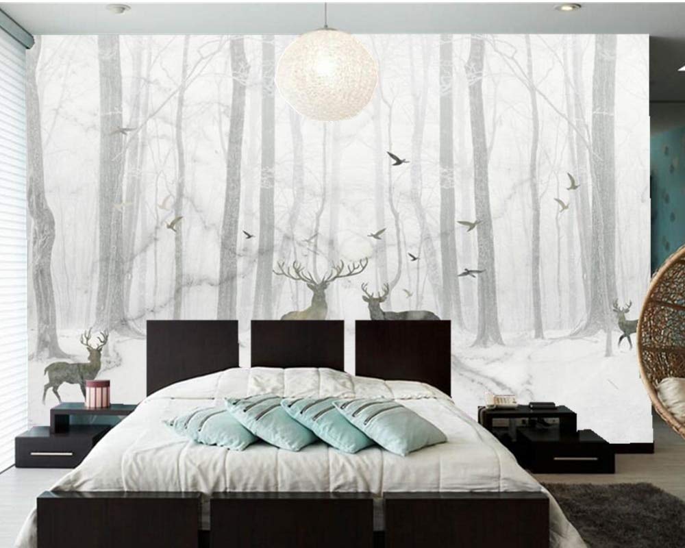 X 180cm H Bzdhwwh Marmorierte Nordische Abstrakte Waldelch 3d Moderne Tapete Wohnzimmer Sofa Fernsehwand Kinderzimmer Benutzerdefinierte Grosse Wandbilder 280cm W Ncci1914 Com