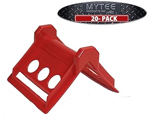 (20 Pack) 4" Red Strap Guards - Corner Protectors Flatbed Strap Corner Guard