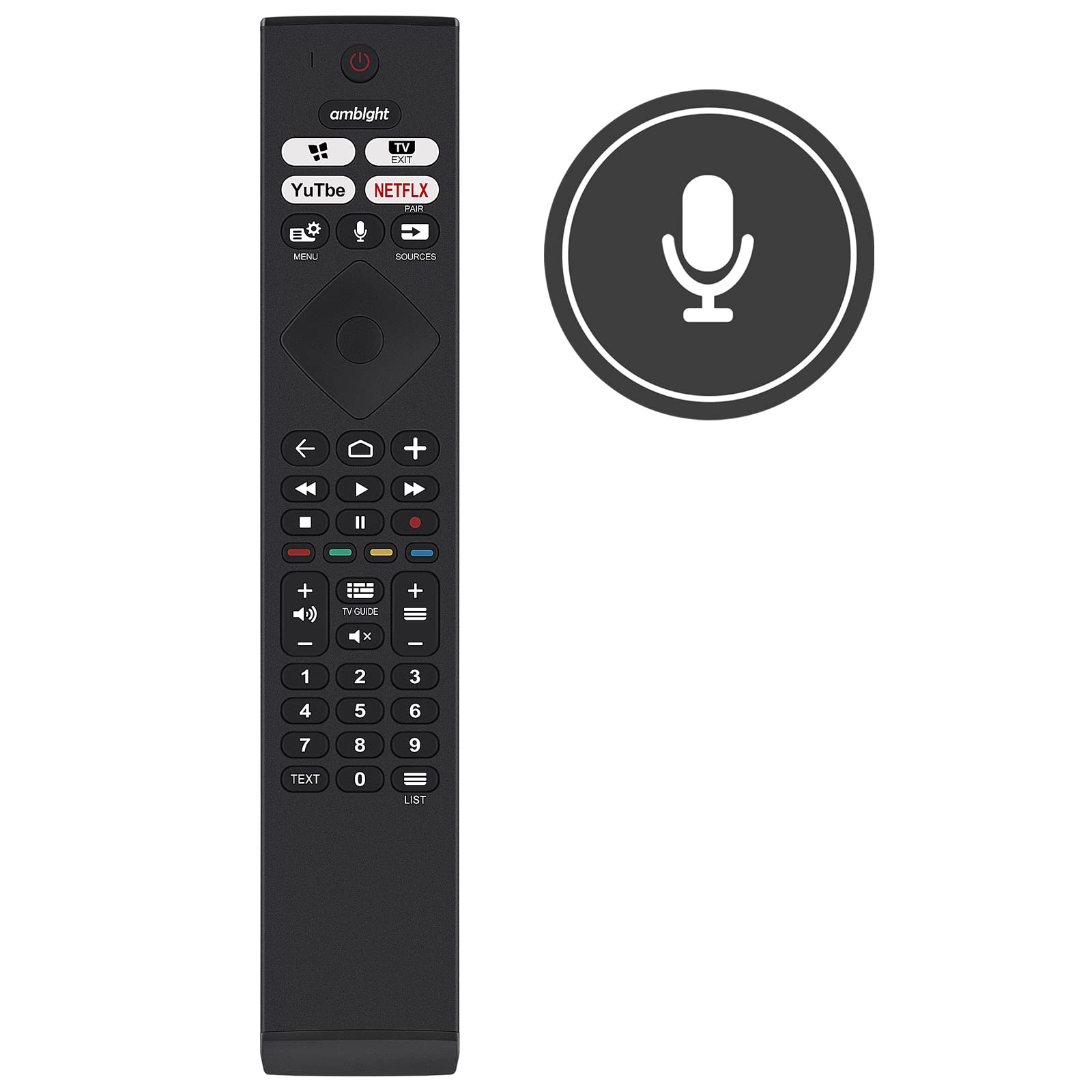 New YKF474-B002 Replace Remote Control - 398GM10BEPHN0027HT Remote Control Replacement fit for PHILIPS TV YKF474-B002 398GM10BEPHN0027HT 398GM10B-EPH-N0027HT Remote Controller