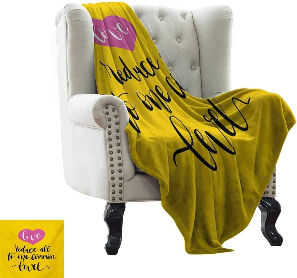 Personalized Baby Blanket Quote,Love Reduces All to One Common Level