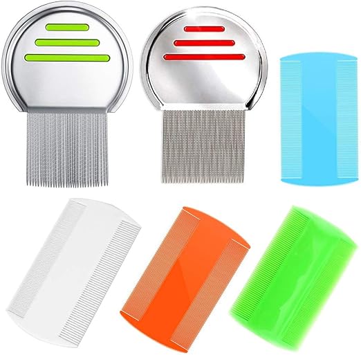 Amazon Com 6 Pcs Lice Combs Hair Nit Comb Double Sided Comb