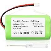 RVBAT850 Battery Replacement for Shark AI Robot Vacuum RV2001 RV2001DRUS | RV2001WRUS AV2001 RV2001WD RV2000 RV2000WD AV2001DRUS AV2001WRUS RV2000WRUS RV2600 RV2610 AV2511AE RV2820AE UR2450WD UR2500SR