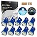 Partsam T10 194 168 LED Bulbs for Car Interior Dome Map Door Courtesy License Plate Lights Reading Light Bulbs -10Pcs Ice Blue