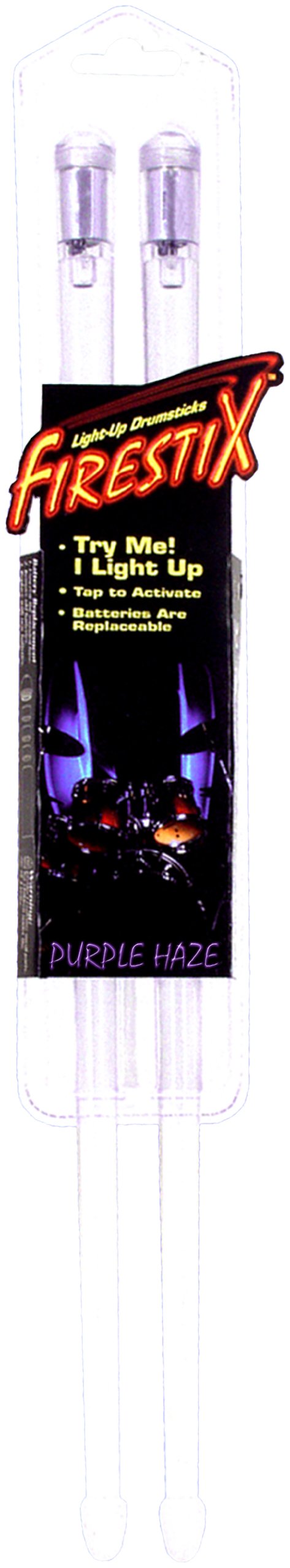 Firestix FX12PL Light-Up Drumsticks - Purple Haze, FX12PR