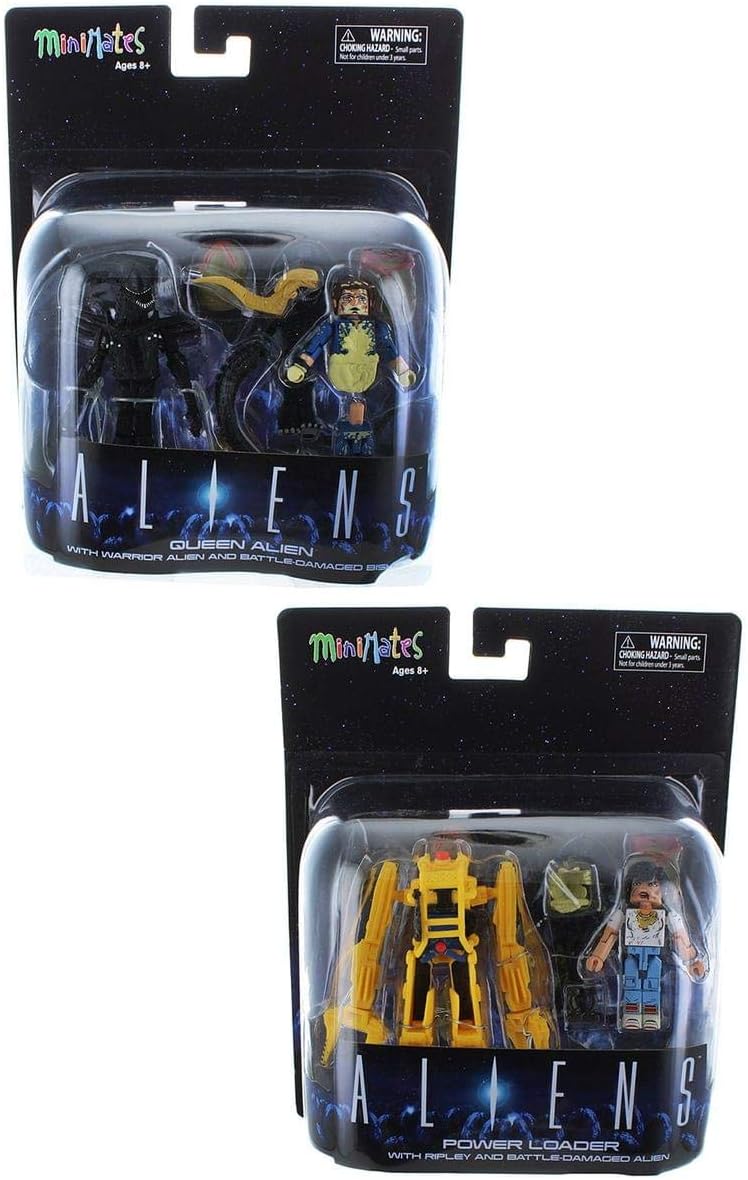 Alien Deluxe Minimates Set of 2, Queen Power Loader