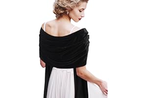 Geyoga Women Velvet Scarfs Shawls and Wraps for Evening Dresses Wedding Shawl Wraps Bridal Scarve