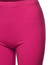 A2Y Basic Solid Cotton Mid Thigh High Rise Biker