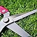 Pruning Shears Straight Tip Pruning Trimming Scissors Florist Scissors-Stainless Steel Ultra Sharp Multi-Purpose Hand Pruner Scissors for Garden Harvesting Fruits Vegetables, Trimming Flowers, Pinkthumb 4