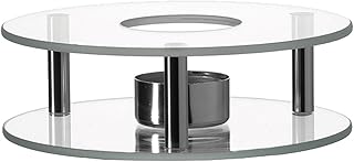 Leonardo 025521 - Scaldino - Stövchen - Glas & Edelstahl - für sämtliche Teekannen geeignet