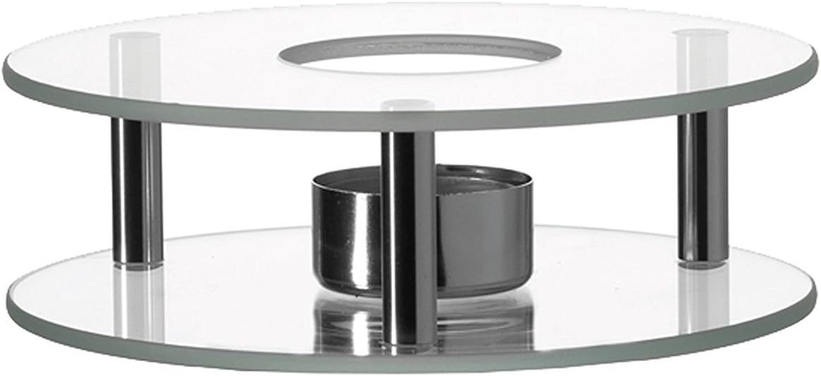 Leonardo 025521 - Scaldino - Stövchen - Glas & Edelstahl - für sämtliche Teekannen geeignet