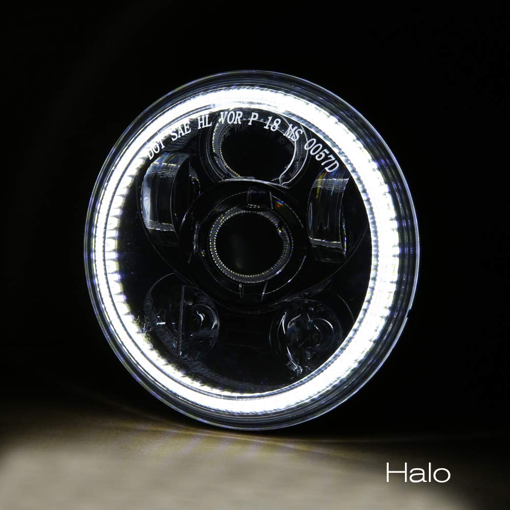 XPCTD 53/4 5.75 Round Projector LED Headlight for Dyna Sportster Sreet