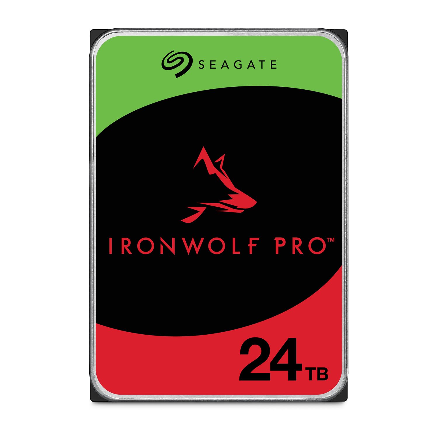 Seagate IronWolf Pro 24 TB Enterprise NAS Disco duro interno HDD - CMR 3,5 pulgadas SATA 6 Gb/s 7200 RPM 512 MB de caché para almacenamiento conectado en red RAID, servicios de rescate (ST24000NT002)