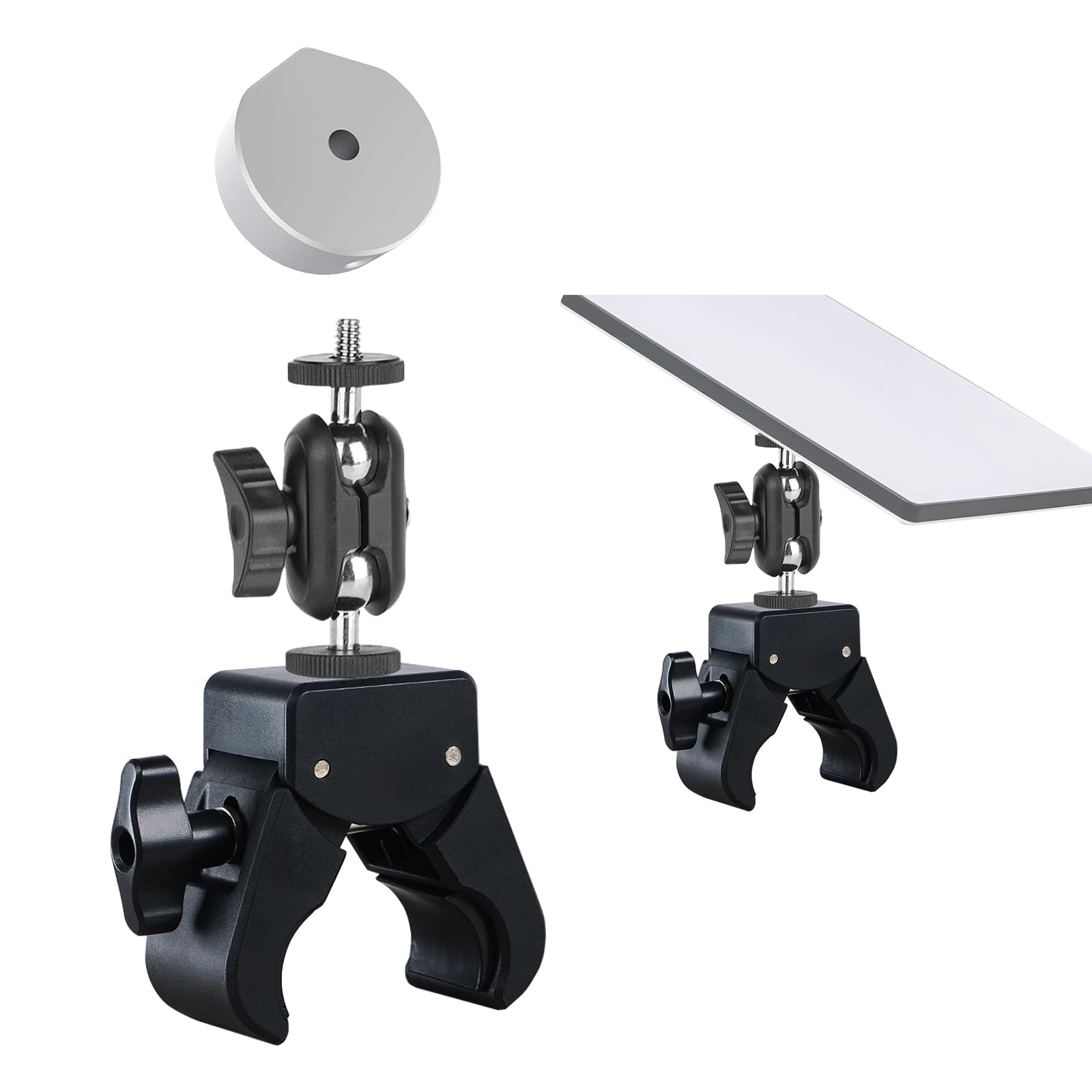 Photo 1 of *2 pack* CESHRR Starlink Mini Adjustable Aluminum Alloy Bracket Can Be Applied to Handrails/Guardrails/RVs/Pole Rails (Camps) Starlink Mini Accessories/Kits/Adjustable Brackets