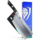 Dalstrong 7" Butcher Meat Cleaver Knife-Gladiator Series-Razor Sharp - Forged High Carbon German Steel Giftable Kitchen Knife - Black Handle-w/Sheath- NSF Certified