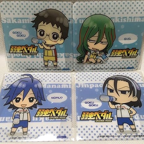 Amazon 弱虫ペダル イオン限定 ポカリ コラボコースター 巻島 東堂 真波 小野田 アニメ 萌えグッズ 通販