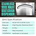 Toilet Seat Cover Dispenser | Stainless Steel | Mounting Hardware and Install Instructions Included | Fits Single and 1/2 Fold Seat Covers.