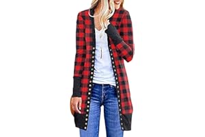 ZEFOTIM Christmas Cardigan for Women 2023 Comfy Casual Lightweight Open Front Cardigan Long Sleeve Graphic Tops Shirts