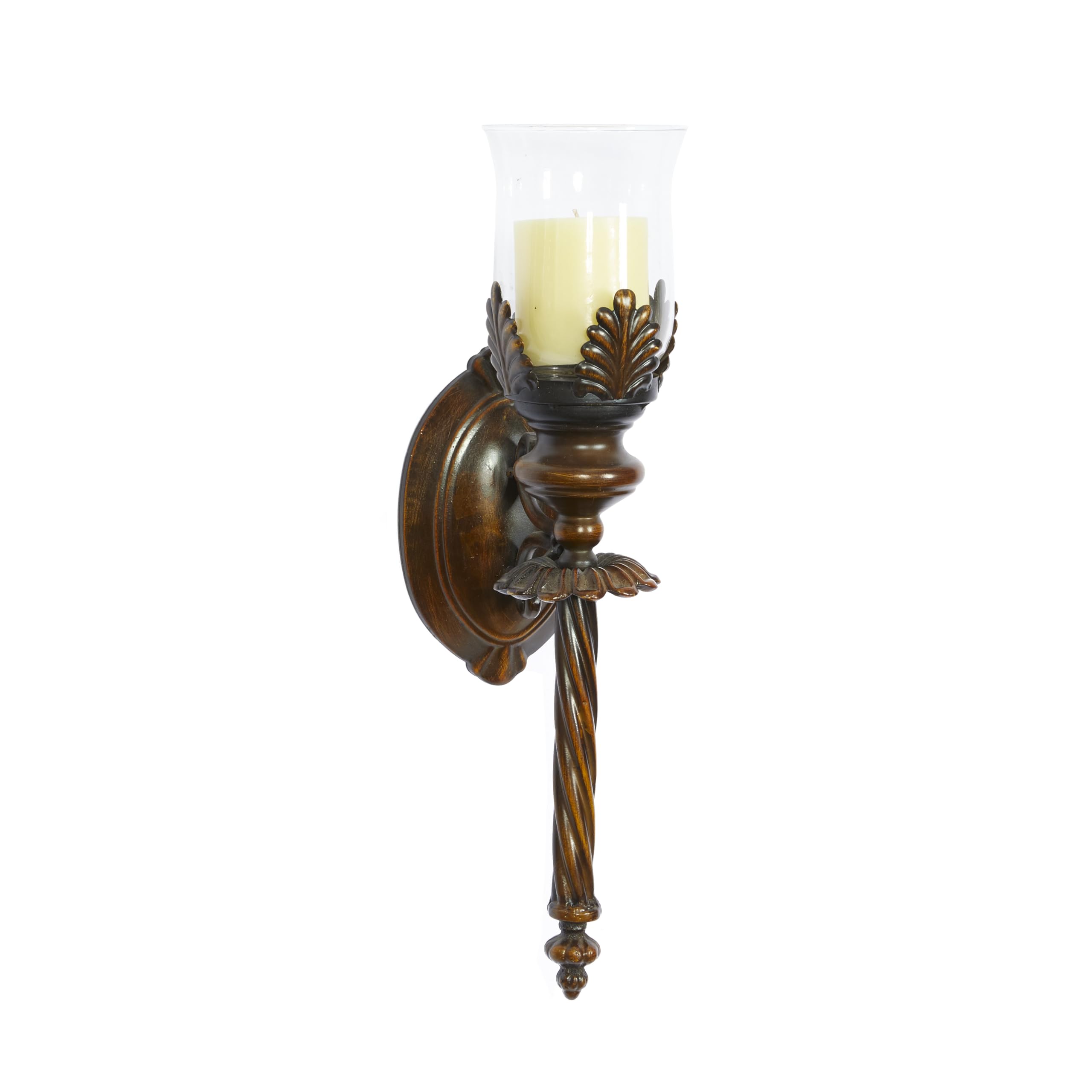 Deco 79 72273 Metal & Glass Candle Sconce