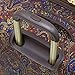 LONDON FOG Soho Softside Expandable Spinner Luggage, Brown Paisley, Checked-Medium 25-Inch