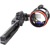 B3 ARCHERY Exact Hunter Archery Compound Bow Hunting Equipment 3-Axis Adjustable Lightweight Fixed 4 Steel Pin Sight | Sight Light Included - Mounting Options