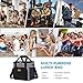 Lifewit Soft Cooler Bag Insulated Lunch Bag Box Soft Cooling Tote with 2 Ice Packs Grey