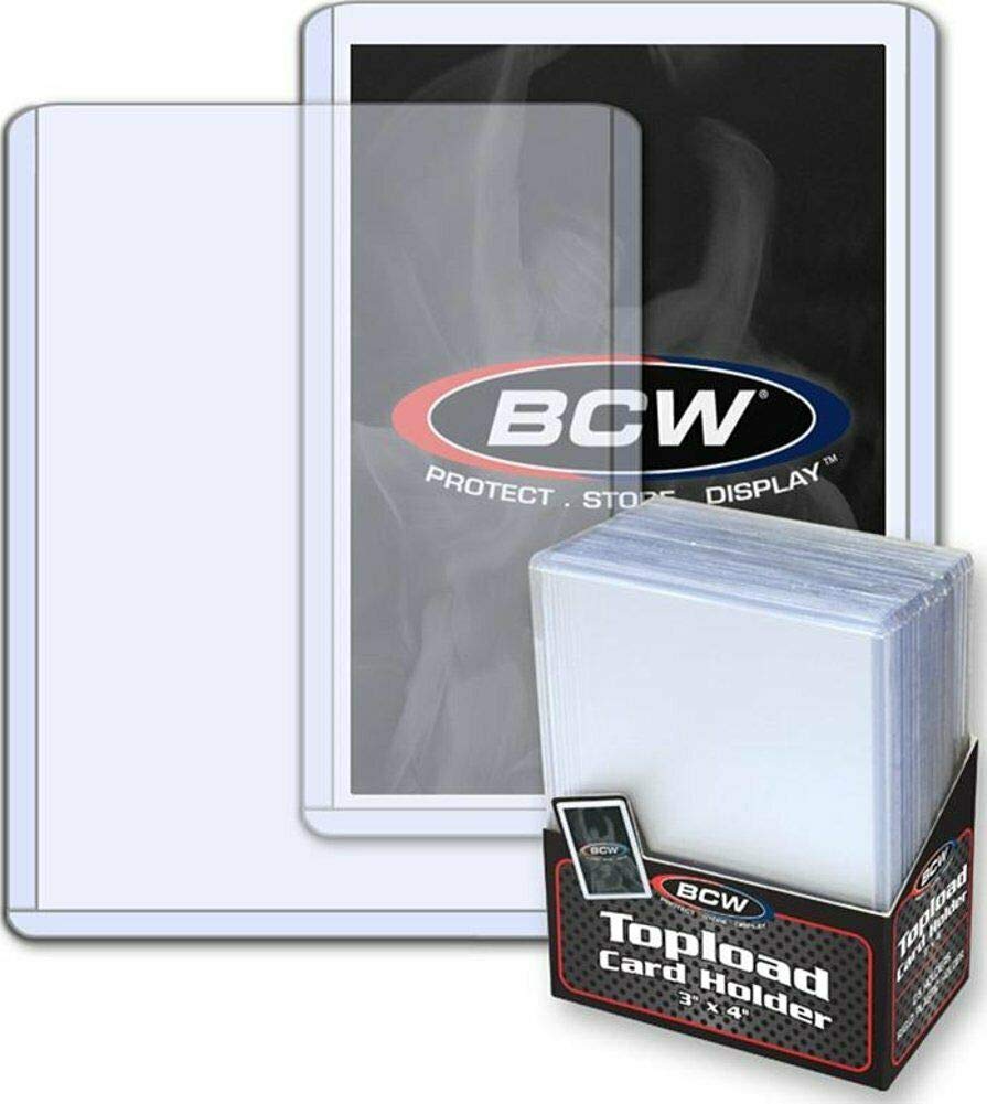 BCW Brand Trading Card Toploaders Rigid Plastic Sleeves 25 TCSVTH