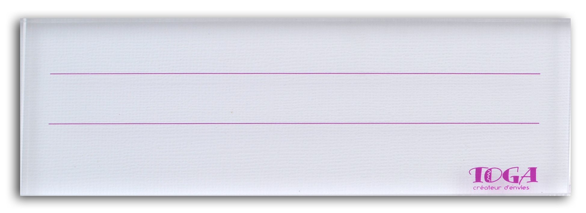 Toga TP39 Acrylic Block Clear Plastic 15 x 5.5 x 1 cm