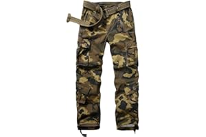 XNMAYA Women's Cargo Pants Quick Dry Casual Military Army Camo Combat Work Casual Pants with Pockets