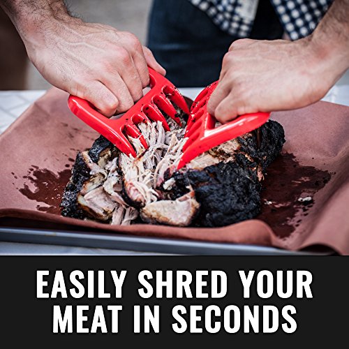 Grillaholics BBQ Meat Shredder Claws Wolverine Style UltraSharp Blades Quickly Lift Handle