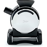 Oster DiamondForce Nonstick Vertical Waffle Maker with Scoop, Stainless Steel