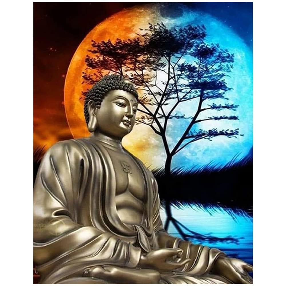 DCIDBEI Square Drills Diamond Painting DIY 5D Full Buddha 40x50cm Diamond Painting Images Large DIY Painting Adults Diamond Painting Cornerstones Embroidery Kit Images Stickers
