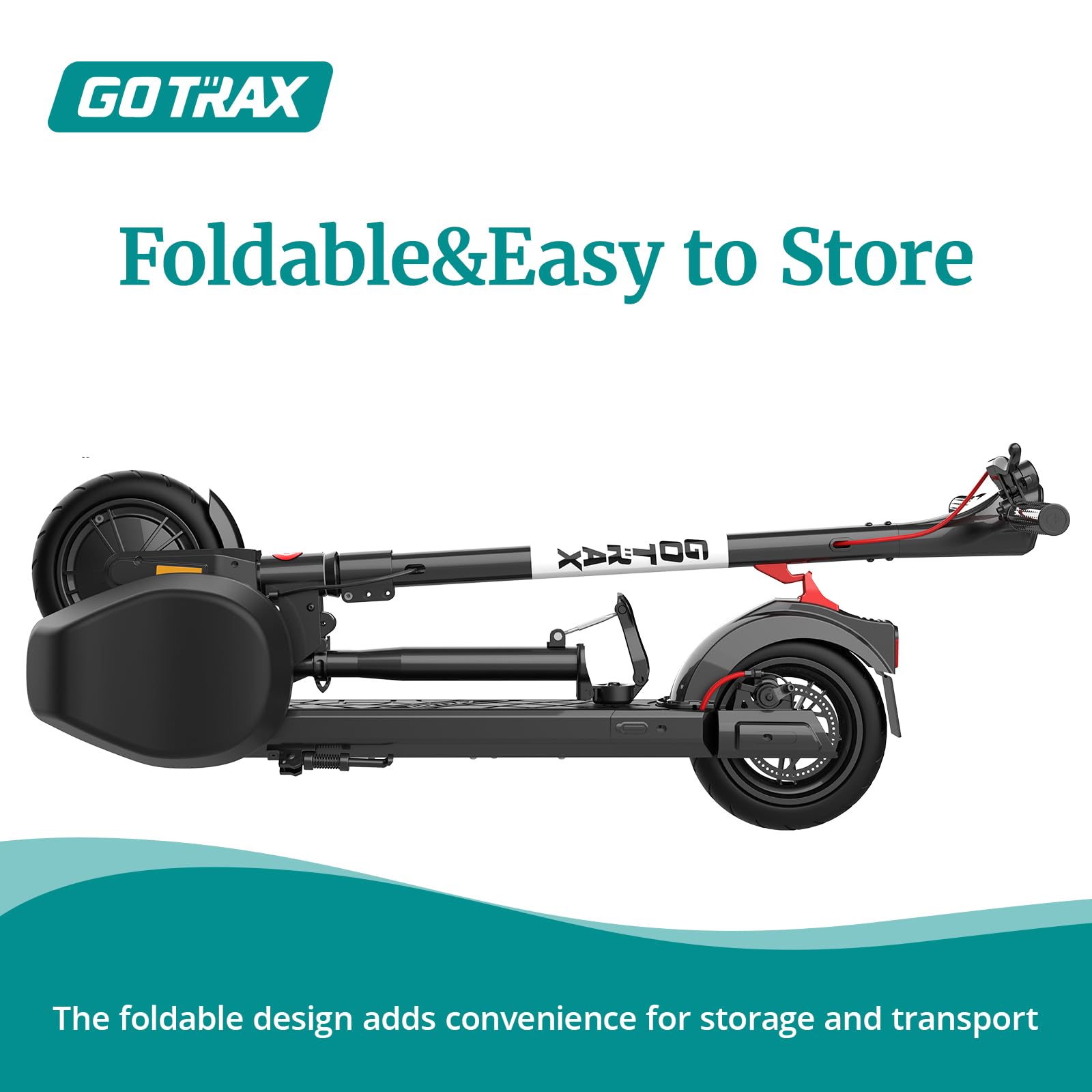 Gotrax Foldable Scooter Saddle Seat, Only for APEX MAX, Fusion E-Scooter, Adjustable, Comfortable with Shock Absorption, Supports up to 264lbs