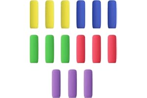 SMLBJUTE Pencil Grip Soft Foam Pencil Grips for Handwriting 1.5 Inch Comfort Pencil Holder for Writing Aid 5 Color (15 Pcs Classics)