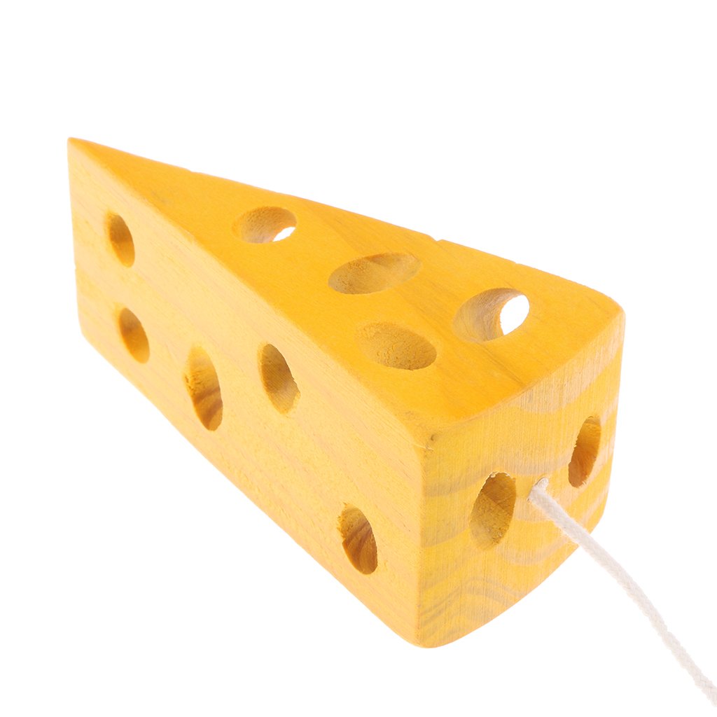 Toys & Games Homyl Kids Intelligence Montessori Puzzle Wooden Cheese