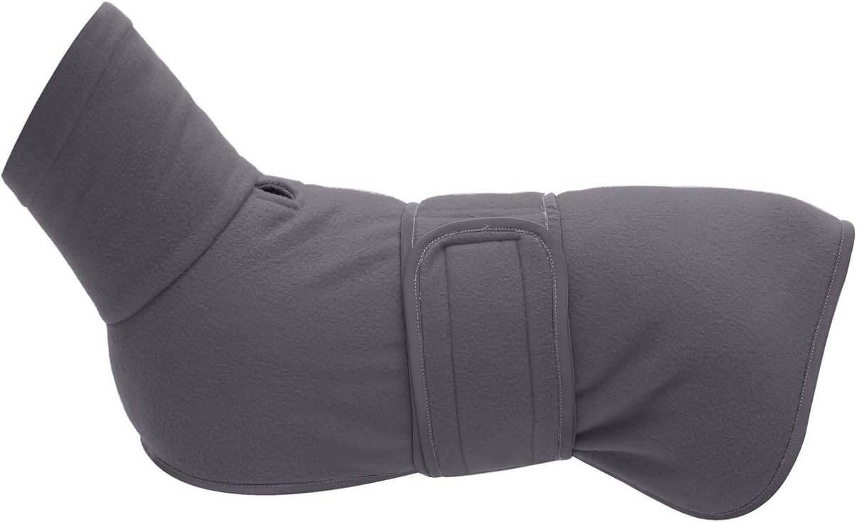 Morezi Dog coats costume, perfect for dachshunds, dog winter coat with padded fleece lining and high collar, dog snowsuit with adjustable bands - Gray - S - Image 3