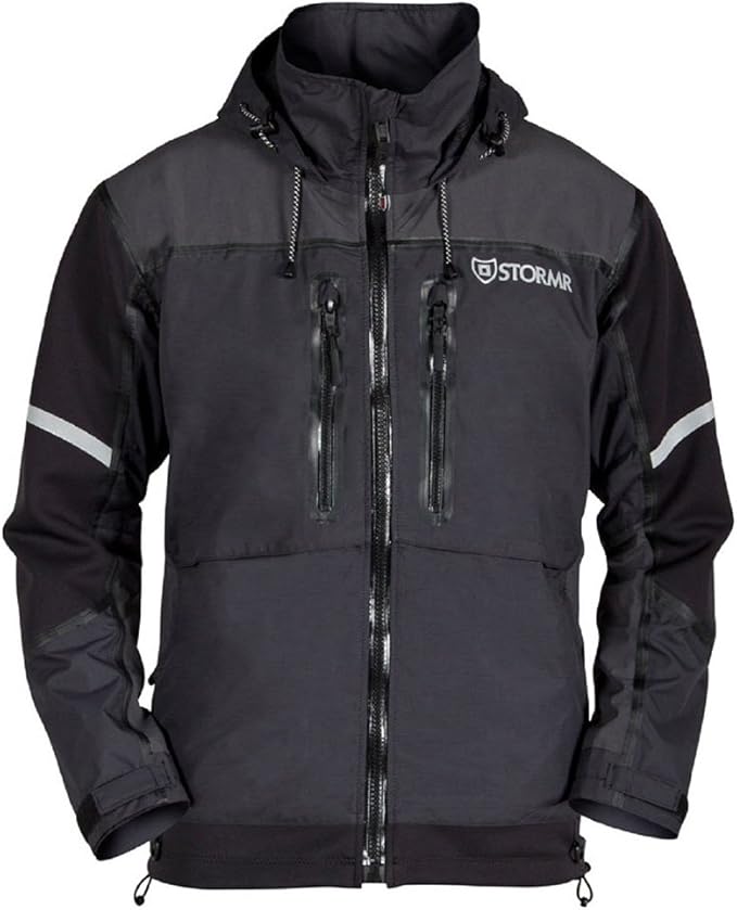 Stormr Men's Fusion Jacket, Black, XLarge, Fishing, Fly Fishing & Ice Fishing Clothing