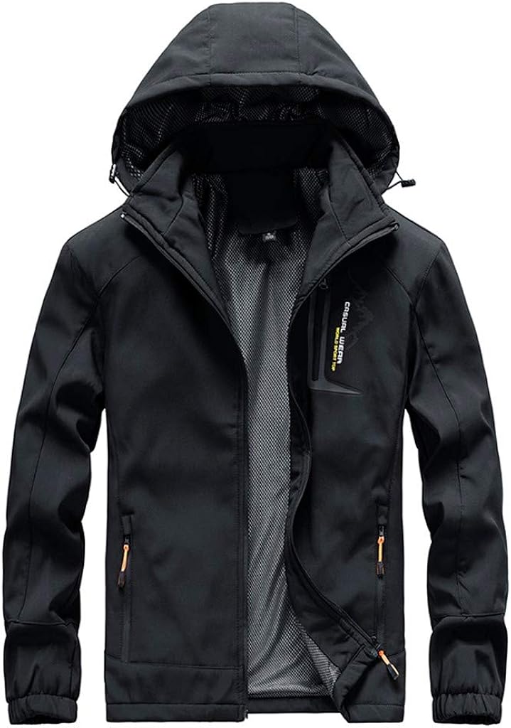 Men's Waterproof Coat, Adult Fashion Outdoor Windproof Mountain Ski