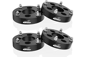GAsupply 4x110 to 4x156 Wheel Adapters 12x1.25 Studs Fit for UForce ZForce Snarler Viking Wolverine YXZ1000R, 1.5 inch 38mm 4x110mm to 4x156mm ATV Wheel Spacer Adapter Black 74.1mm Hub Bore, 4pcs