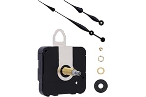 MakerTick High Torque Clock Movement Kit – Extended Shaft for 24'' to 28'' Large Wall Clocks, Tick Movement (Non-Silent) – (No Second Hand), Battery-Powered DIY Repair
