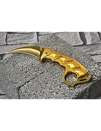 TAC Force TF 957GD Gold Aluminum A O Folding Knife w 3.5" Gold Hawkbill Blade