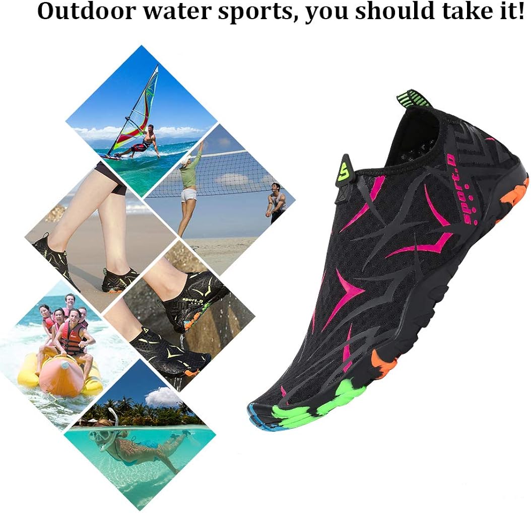  | Mishansha Mens Womens Water Shoes Barefoot Quick Dry Beach Swim Diving Kayaking Surf Windsurfing Aqua Sports | Water Shoes