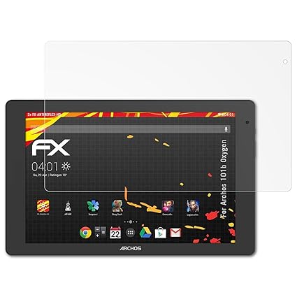 atFolix Schutzfolie kompatibel mit Archos 101b Oxygen Displayschutzfolie, HD-Entspiegelung FX Folie (2X)