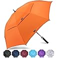 ZOMAKE Automatic Open Extra Large Golf Umbrella 51/54/62/68 Inch, Double Canopy Vented Windproof Oversize Stick Umbrellas for Rain