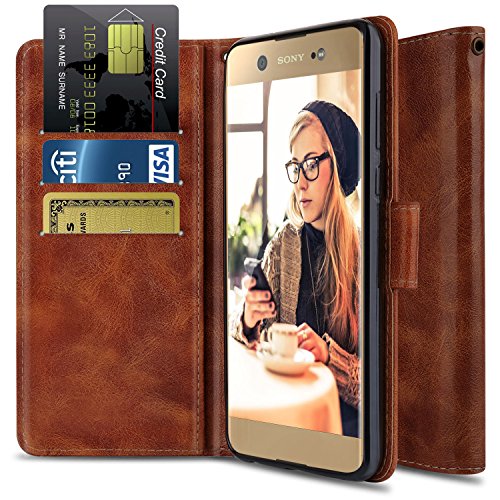 Otoone wallet stand case for sony xperia xa1 ultra with…