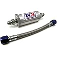 Nitrous Express 15607 D-4 Pure-Flo N2O Filter and 7" Stainless Hose