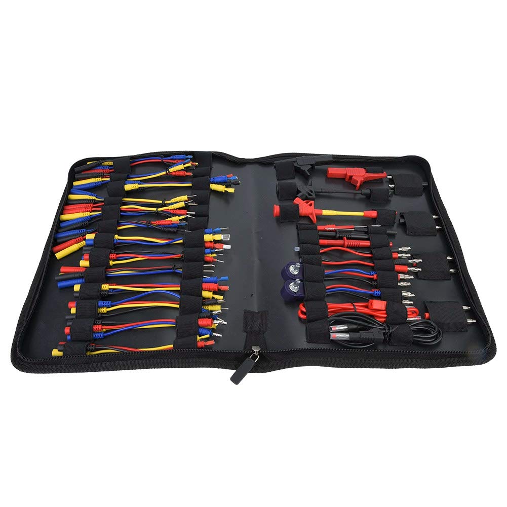 P1970 70Pcs Multimeter Test Lead Kit Set Essential Automotive Testing Tool Electrical Test Probes Set Wire Piercing Test Probes with LED